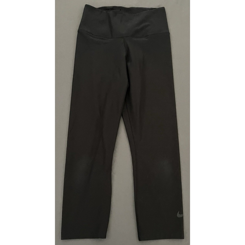 Nike Ten One Legend Cropped Pants Womens Size Small Black High Waist Leggings